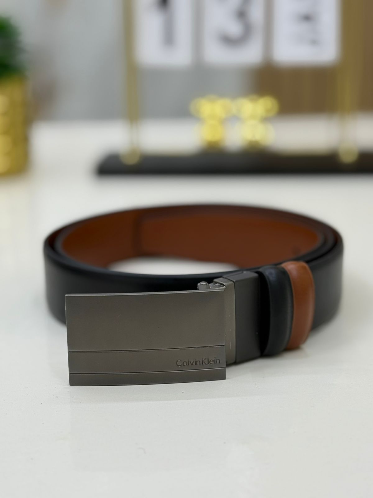 Calvin Klein Graphite Belt