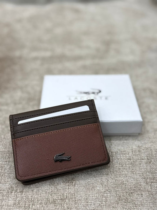 Lacoste Snap Card Holder Wallet with White Gift Box