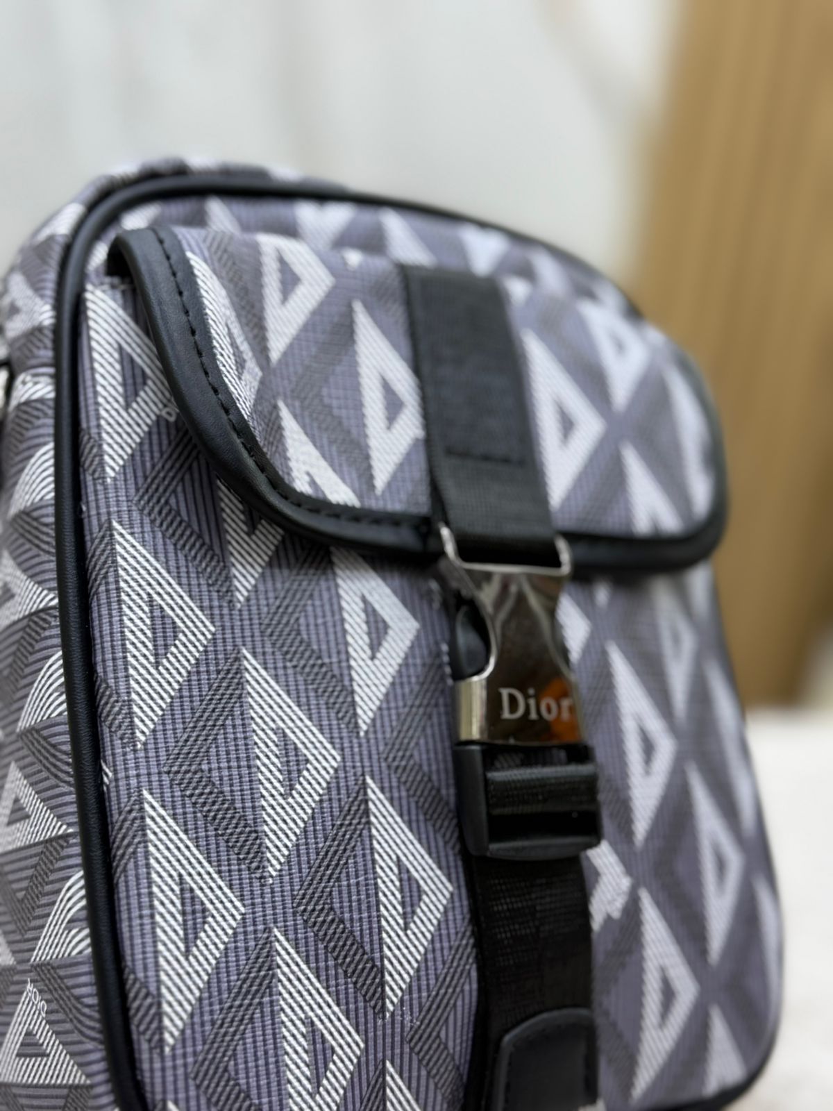 Dior Geometric Pattern Mini Crossbody Bag
