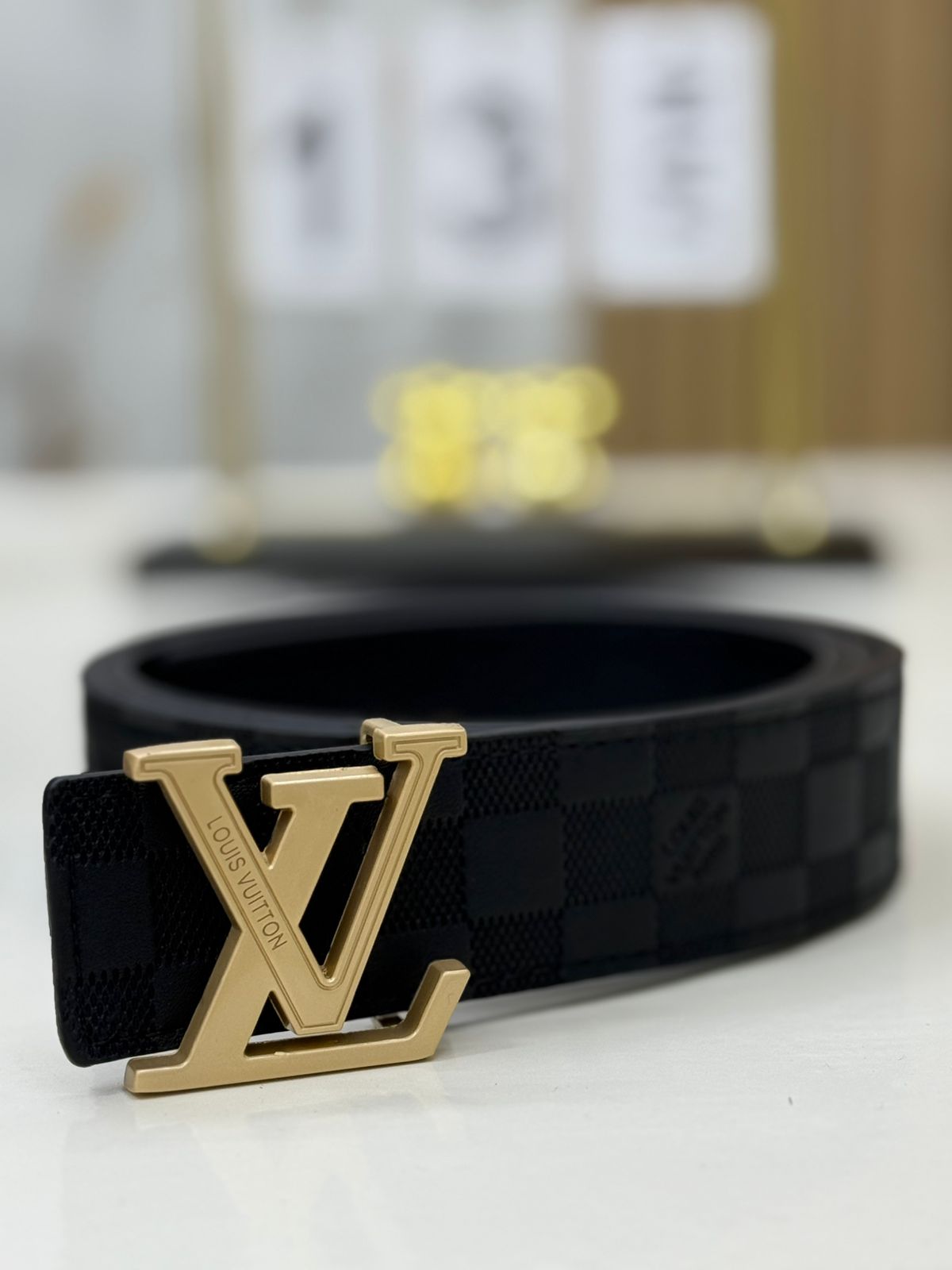 Louis Vuitton Damier Axis Belt