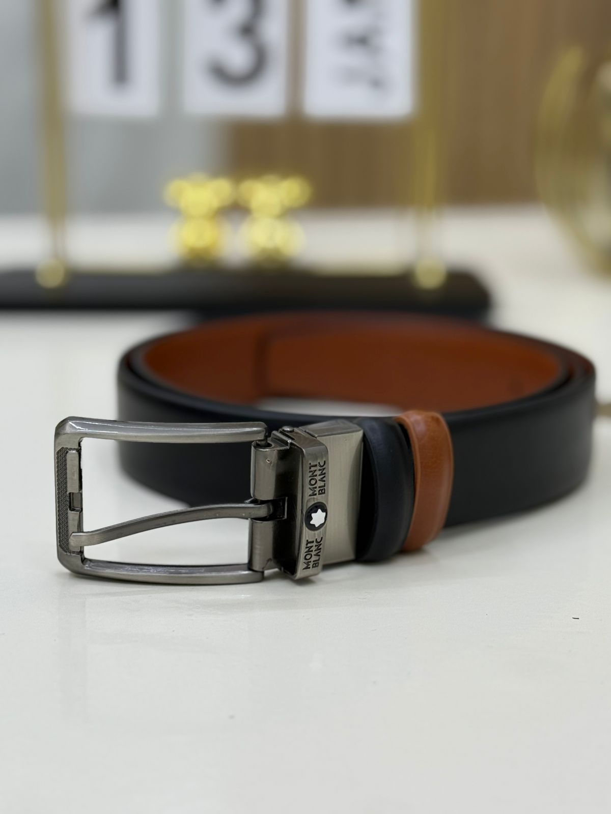 Mont Blanc Open-Buckle Belt