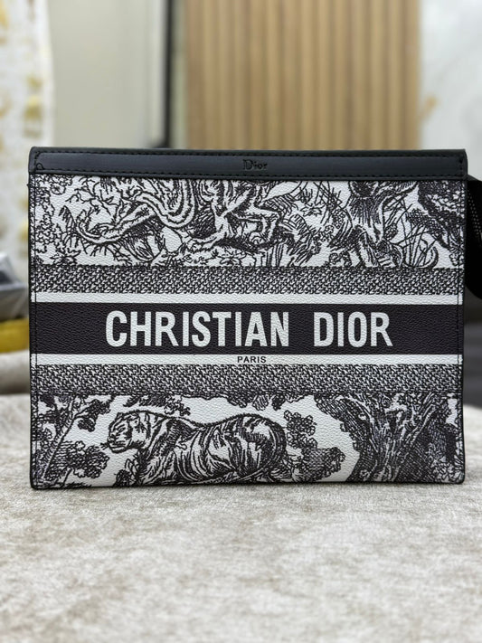 Chrisitan Dior Graphite Gala Clutch
