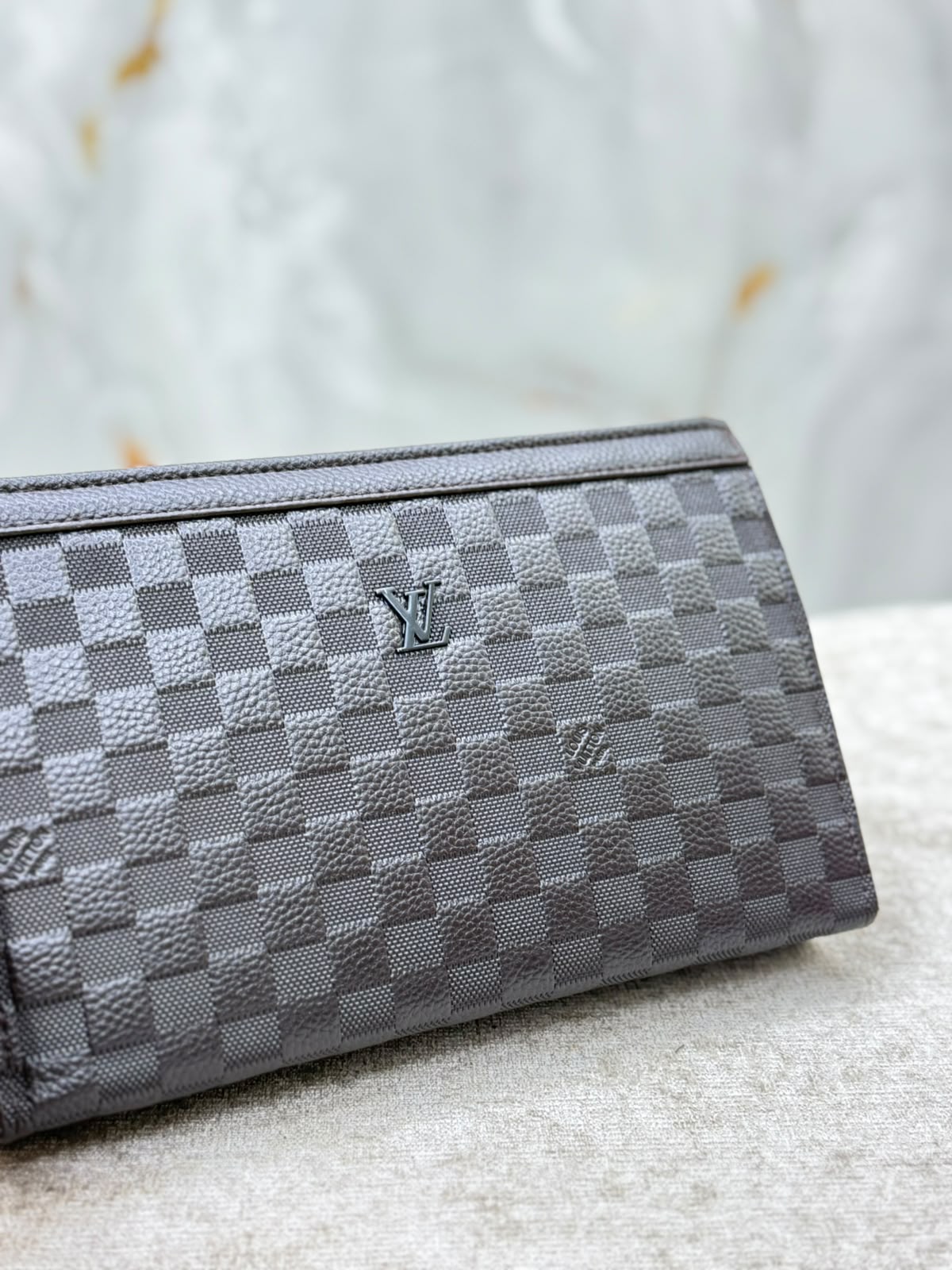 Embossed Leather Clutch Bag - MA STORE