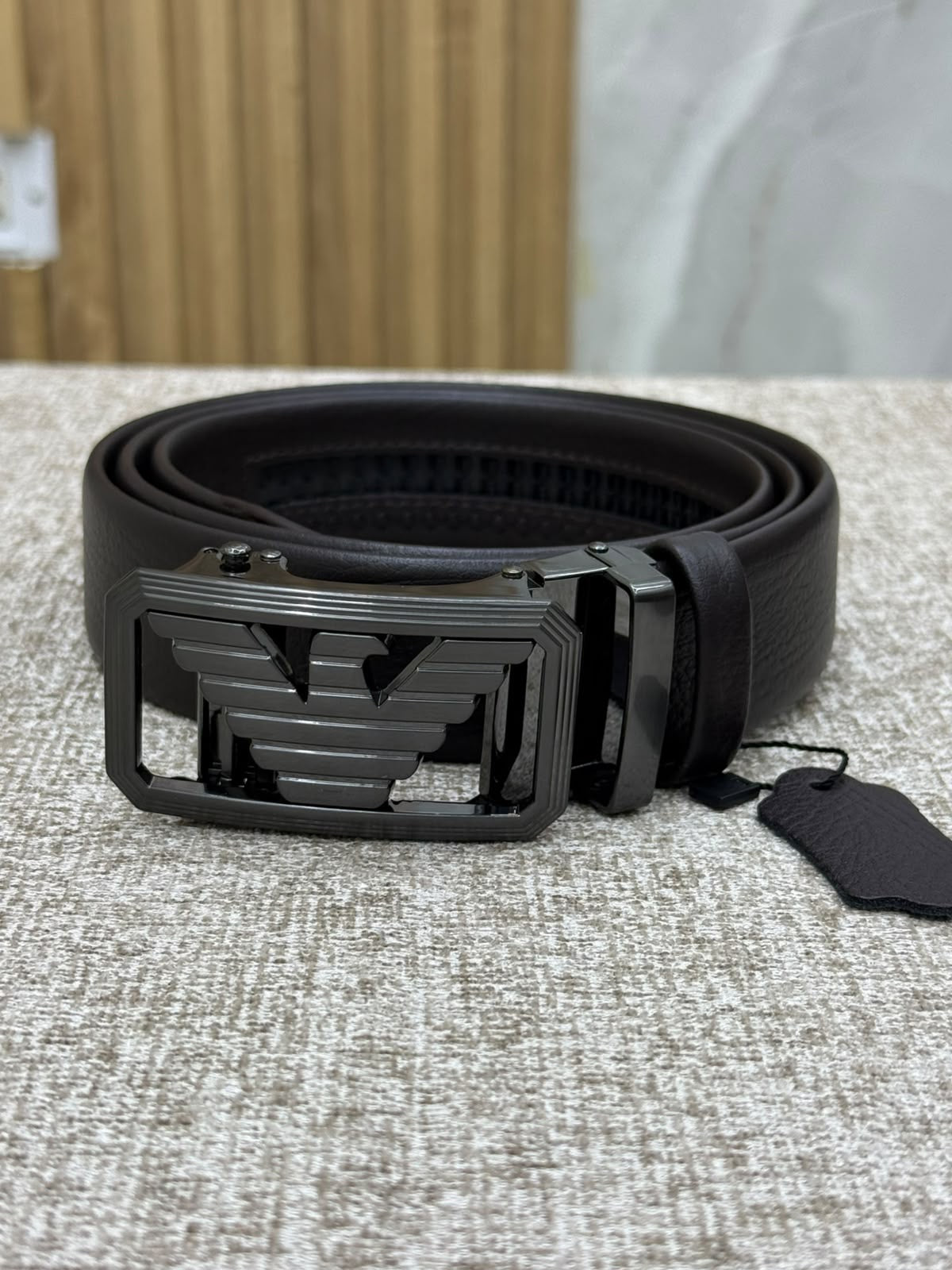Black Woven Golf Belt