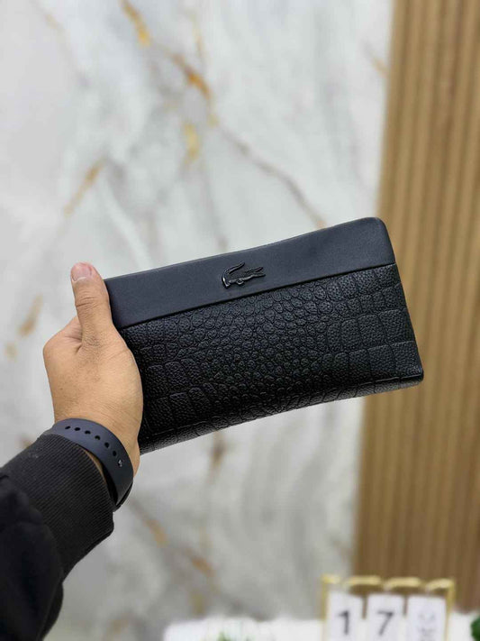 Lacoste executive foldover clutch