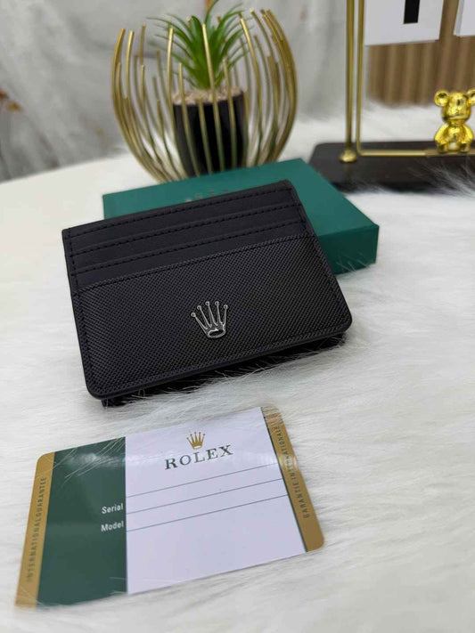 Rolex sleek bi-fold wallet