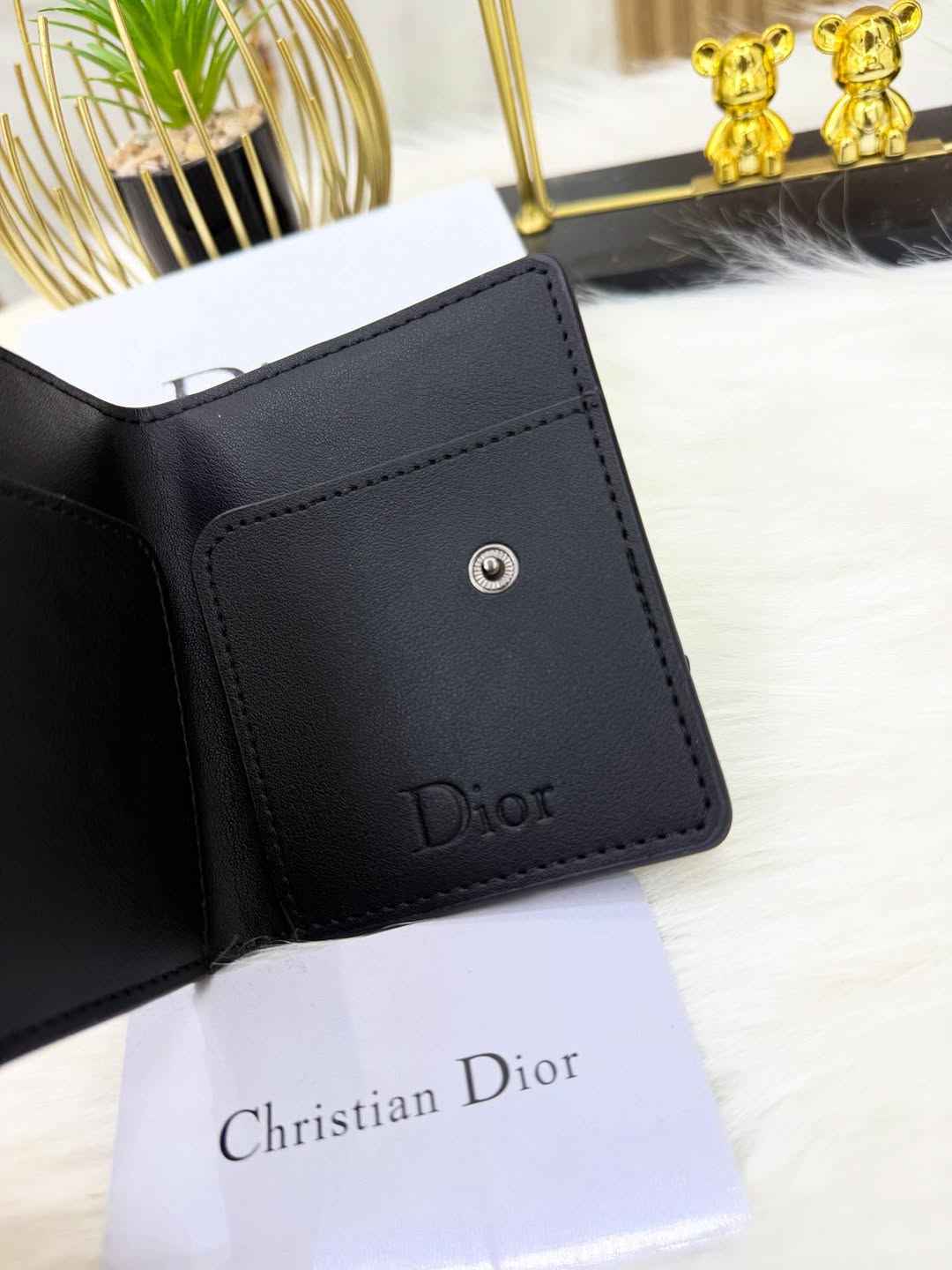 Dior sleek bi-fold wallet