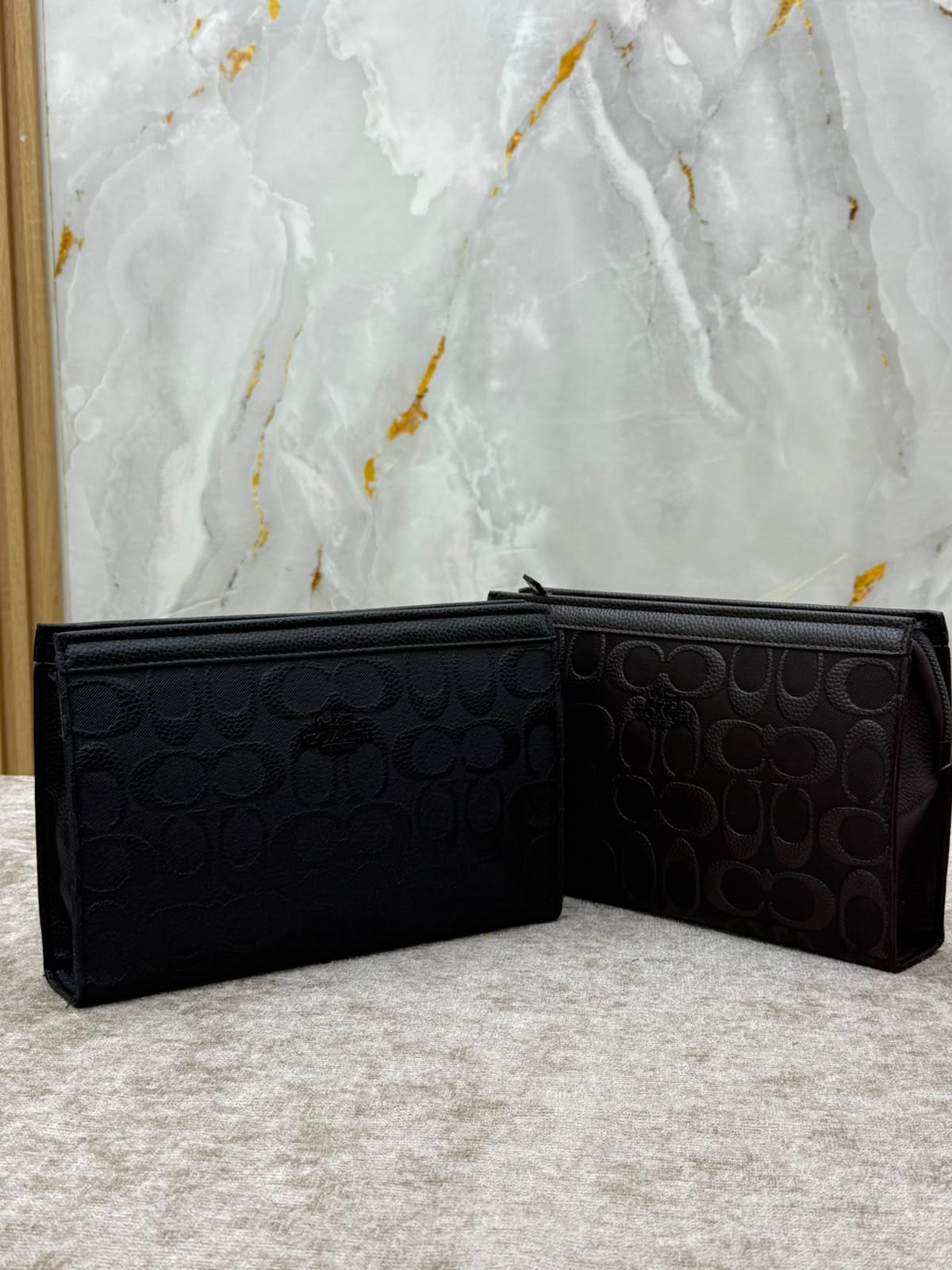 Black and brown leather clutches - MA STORE