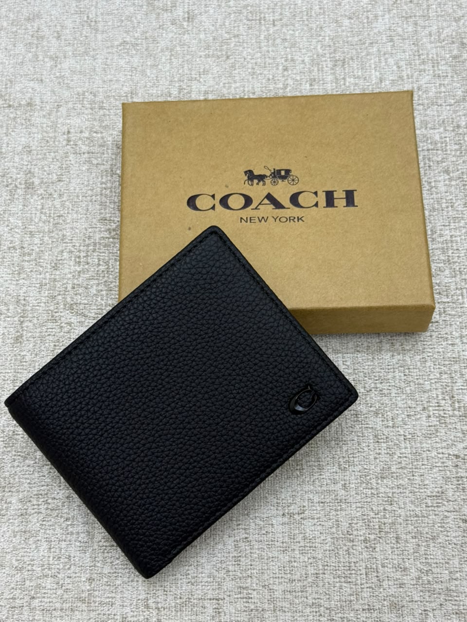 Obsidian Grain Bifold Wallet