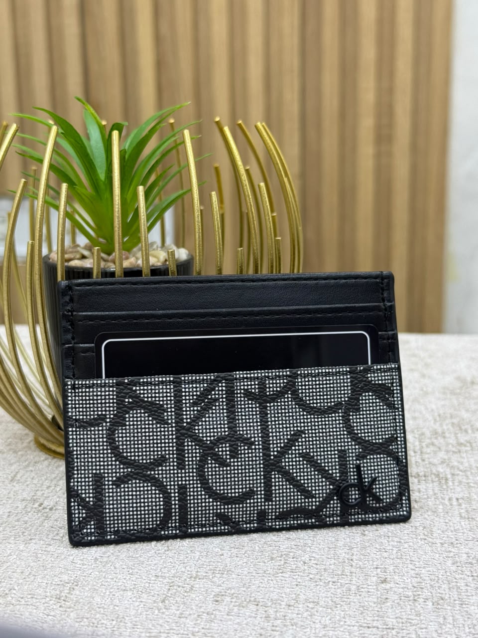 Midnight Oval Card Holder