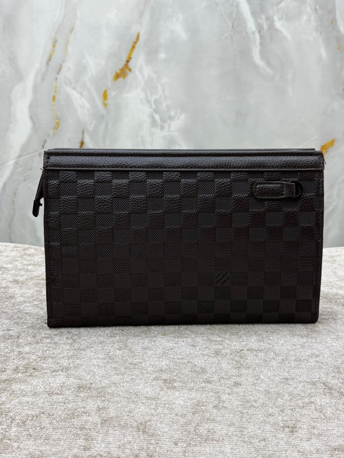 Embossed Leather Clutch Bag - MA STORE