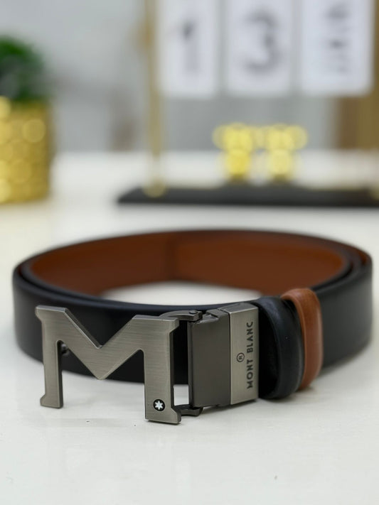 Mont Blanc M Logo Belt