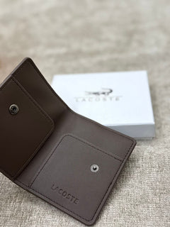 Lacoste Snap Card Holder Wallet with White Gift Box