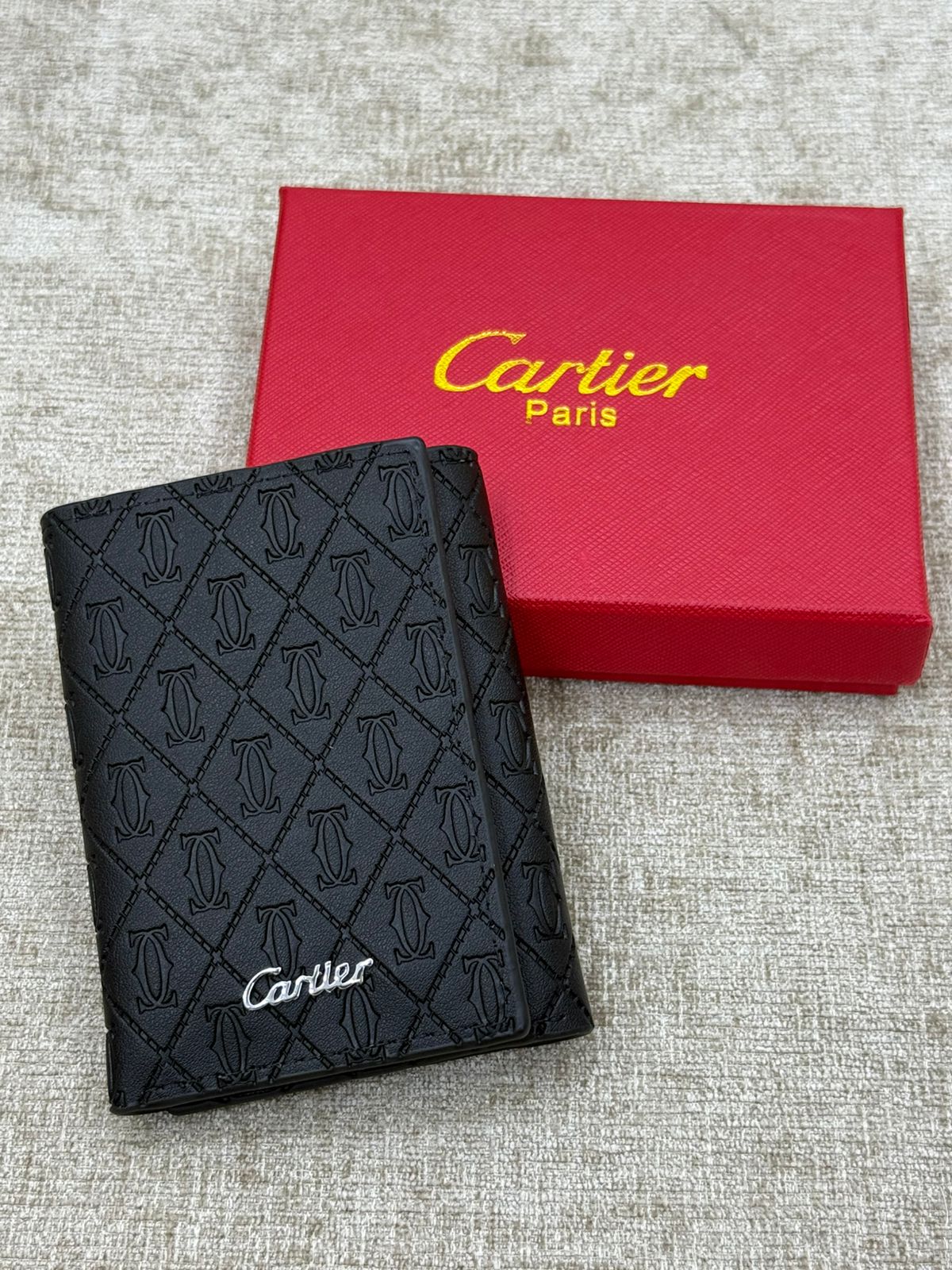 Monogram Vertical Men’s Wallet with Red Gift Box