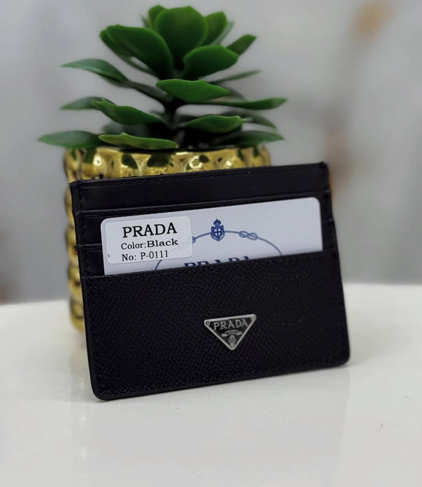 Prada Vantablack Compact Card Holder