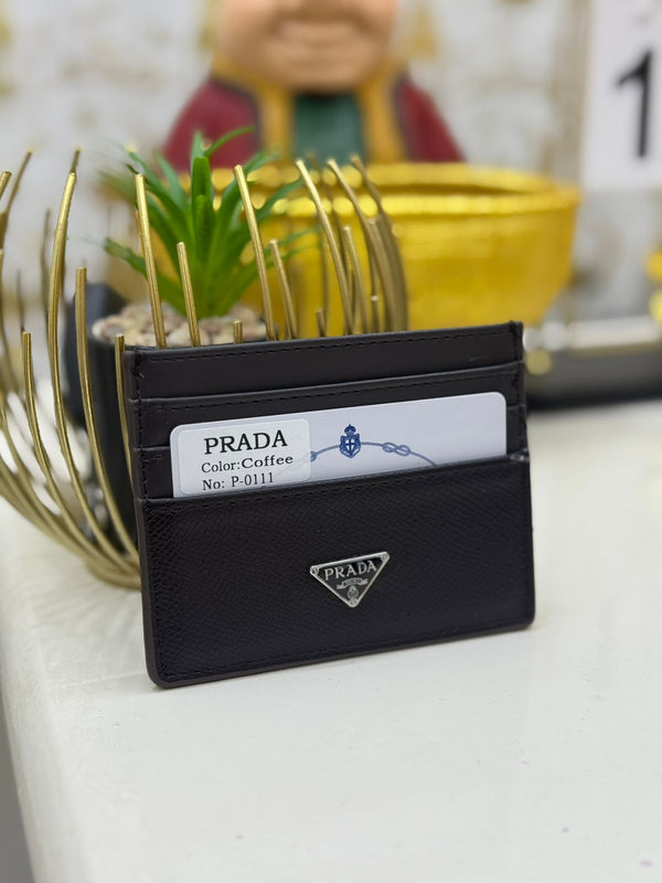Prada Vantablack Compact Card Holder