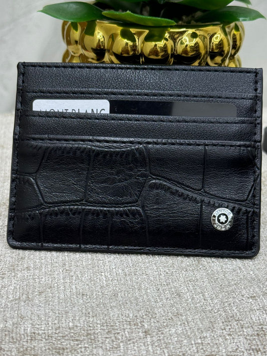 Mont Blanc Creased leather Card Holder