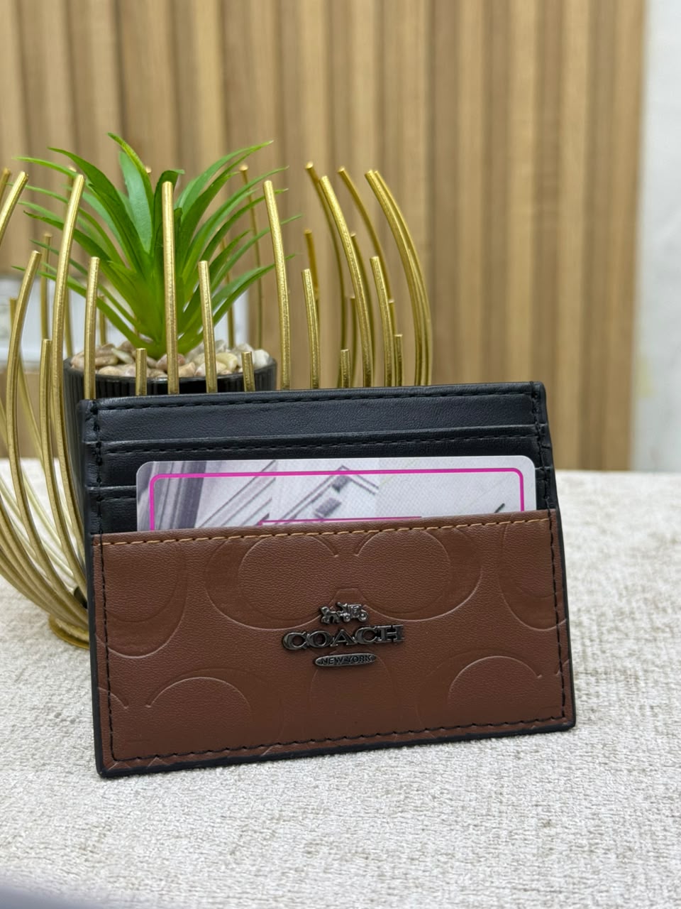 Cognac Signature Card Holder