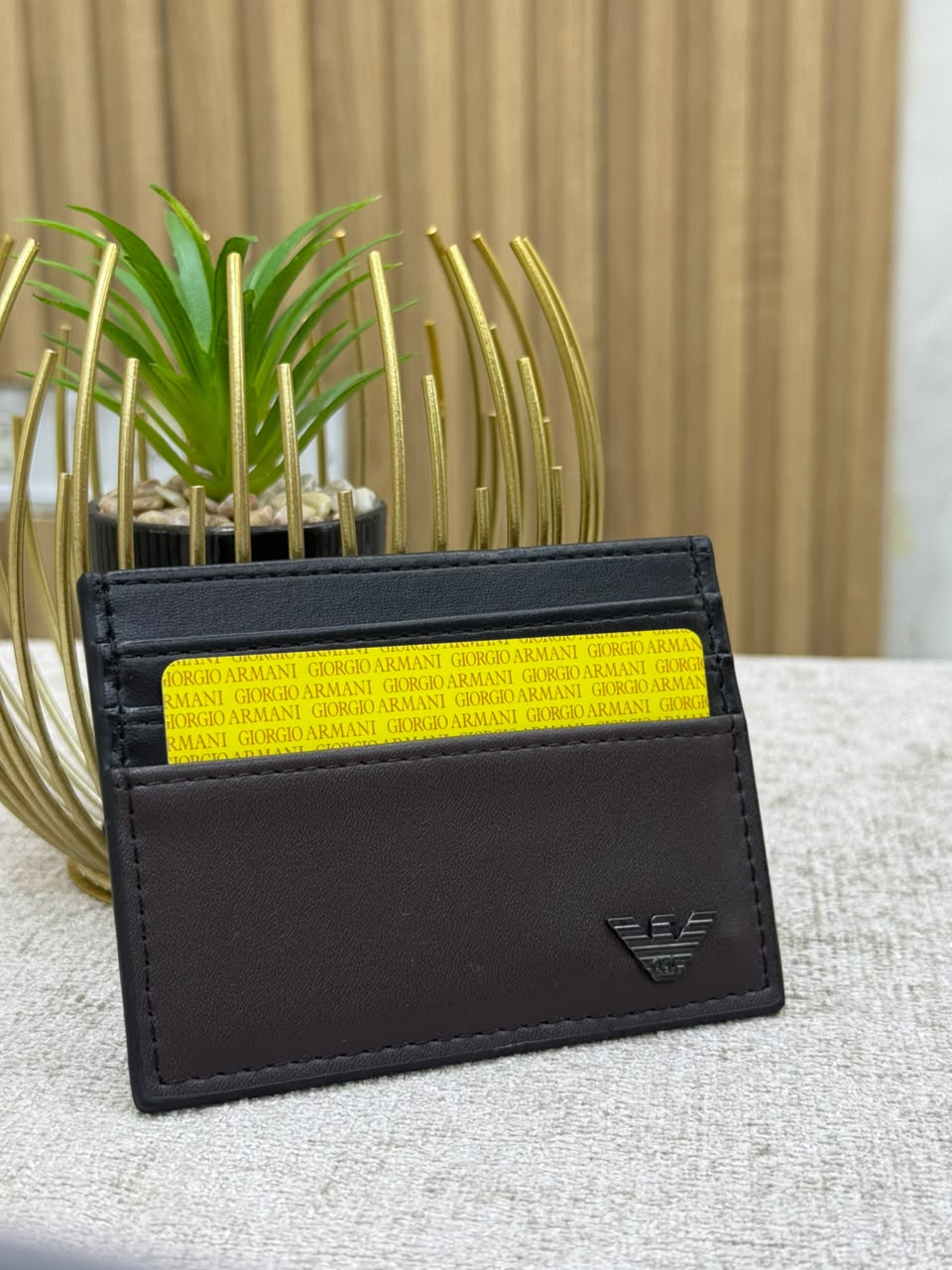 Espresso Edge Card Holder