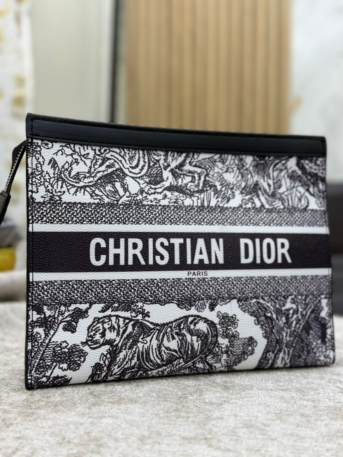 Chrisitan Dior Graphite Gala Clutch