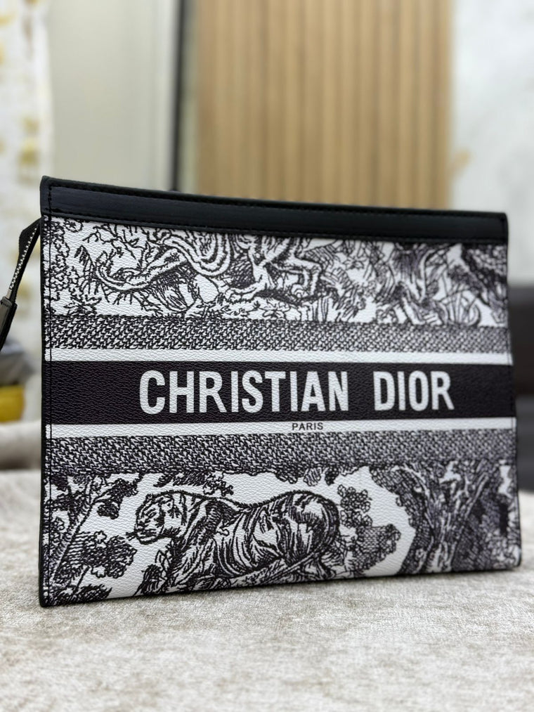 Chrisitan Dior Graphite Gala Clutch