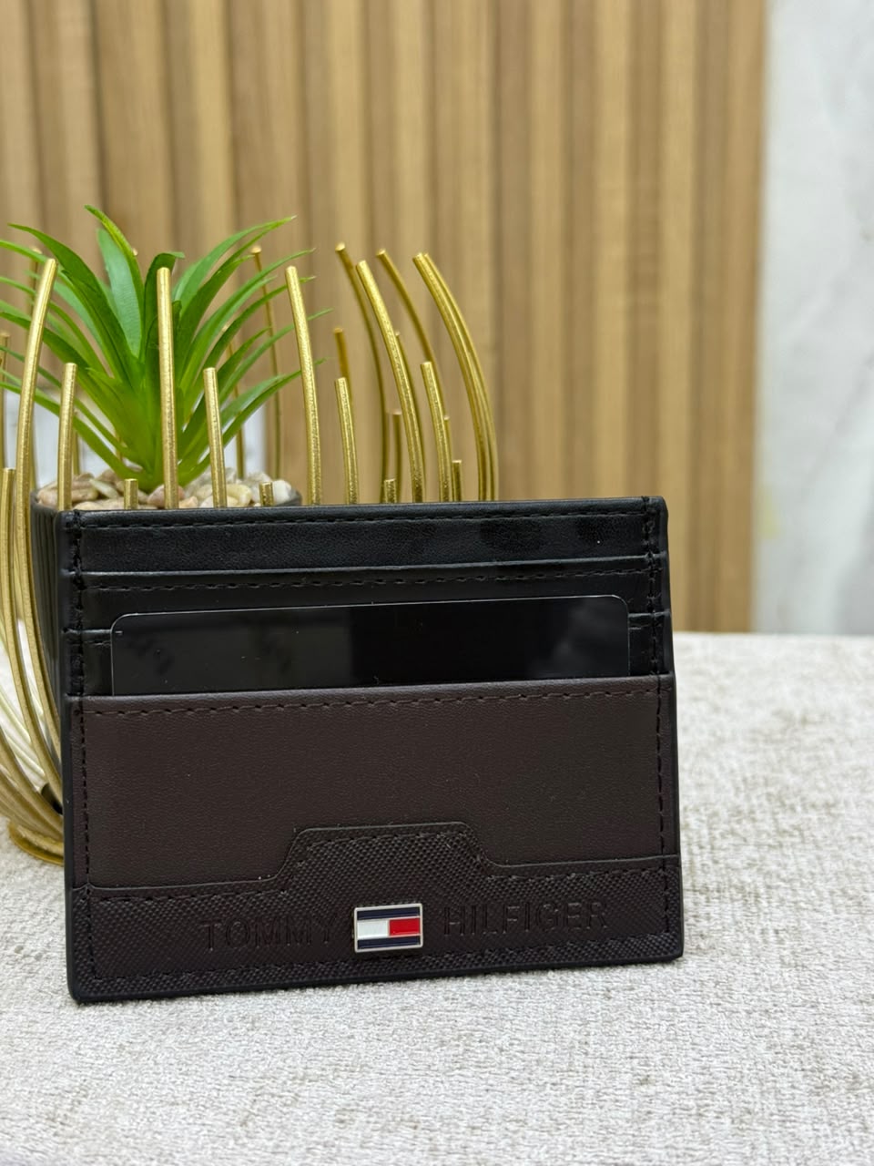 Espresso Heritage Card Holder